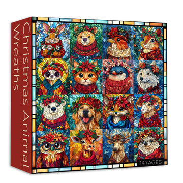 Ghirlande per animali natalizi puzzle puzzle 1000 pezzi